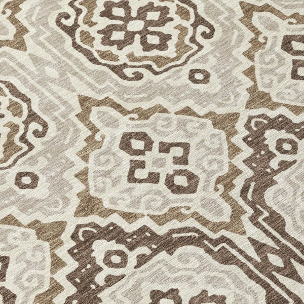 10 X 14 Tribal Polyester Area Rug Stain Resistant Indoor Outdoor Living Patio