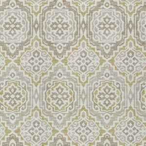 5 X 8 Ivory Denim Blue Tribal Polyester Area Rug Stain Resistant for Patio