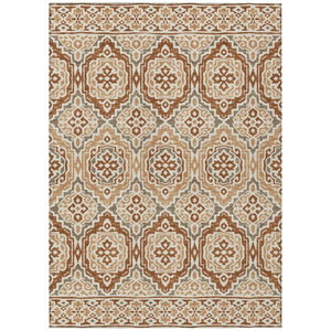 8 Ft X 10 Ft Tribal Polyester Area Rug Washable Stain Resistant Patio Living Room
