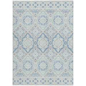 5 X 8 Tribal Polyester Area Rug Stain Resistant for Indoor Outdoor Living