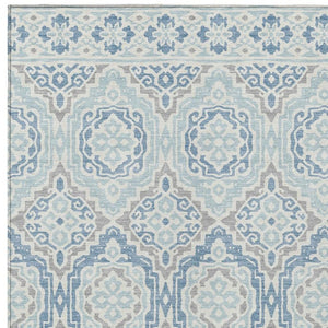 5 X 8 Tribal Polyester Area Rug Stain Resistant for Indoor Outdoor Living