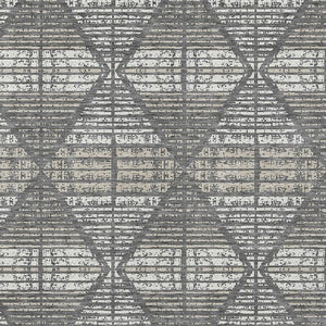 5x8 Gray Taupe Geometric Polyester Area Rug Washable Stain Resistant Indoor Outdoor