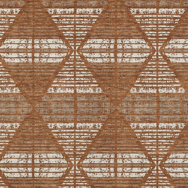 8 X 10 Geometric Polyester Area Rug Washable for Patio Porch Poolside and Family Rooms