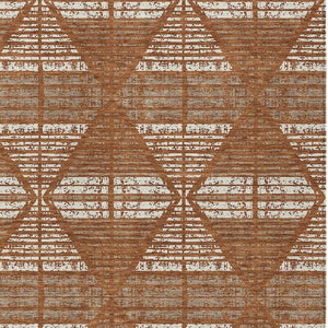 9 X 12 Geometric Polyester Area Rug Washable Stain Resistant Patio Porch Decor