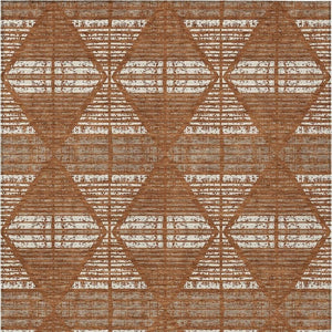 9 X 12 Geometric Polyester Area Rug Washable Stain Resistant Patio Porch Decor