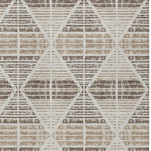 5x8 Geometric Polyester Area Rug Washable Stain Resistant Indoor Outdoor Pearl Navy