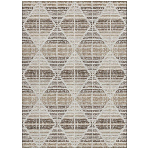 10 Ft X 14 Ft Geometric Polyester Area Rug Washable Indoor Outdoor Pearl Navy
