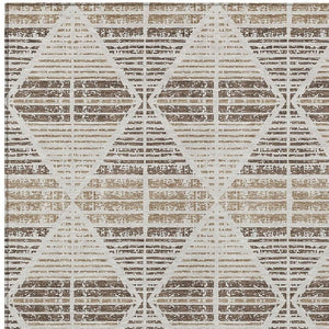 10 Ft X 14 Ft Geometric Polyester Area Rug Washable Indoor Outdoor Pearl Navy
