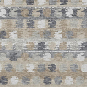 10 X 14 Abstract Polyester Area Rug Washable Stain Resistant Indoor Outdoor Beige
