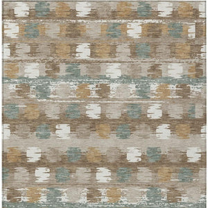 5 Ft X 8 Ft Abstract Polyester Area Rug Stain Resistant for Indoor Outdoor Use