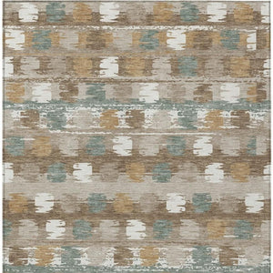 5 Ft X 8 Ft Abstract Polyester Area Rug Stain Resistant for Indoor Outdoor Use
