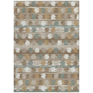 9 X 12 Abstract Polyester Area Rug Washable for Indoor Outdoor Patios and Pets