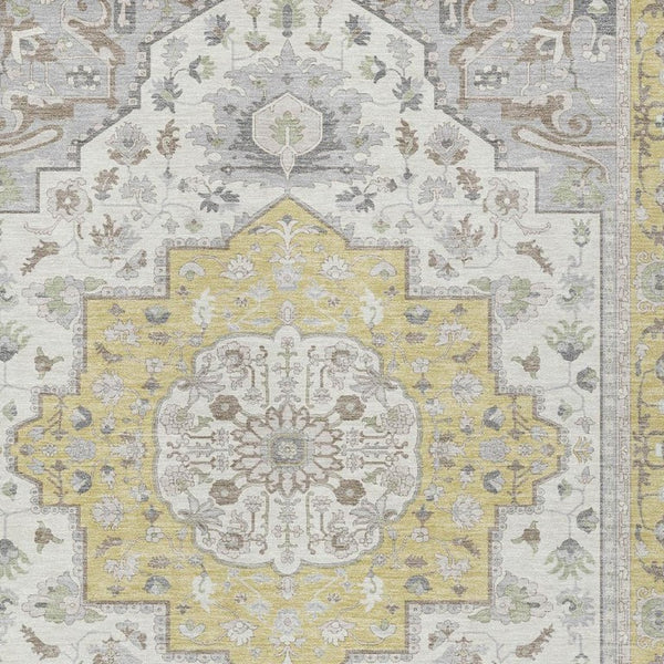 8 Ft X 10 Ft Wheat Taupe Oriental Polyester Area Rug Stain Resistant Indoor Outdoor