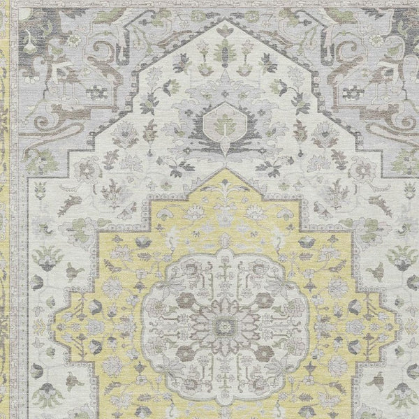 5x8 Oriental Polyester Area Rug Washable Stain Resistant Indoor Outdoor Patio Accent