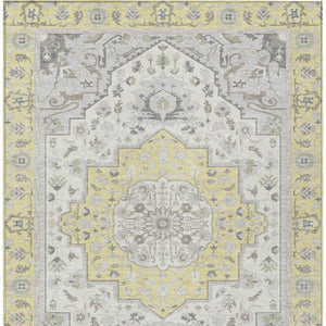 5x8 Oriental Polyester Area Rug Washable Stain Resistant Indoor Outdoor Patio Accent