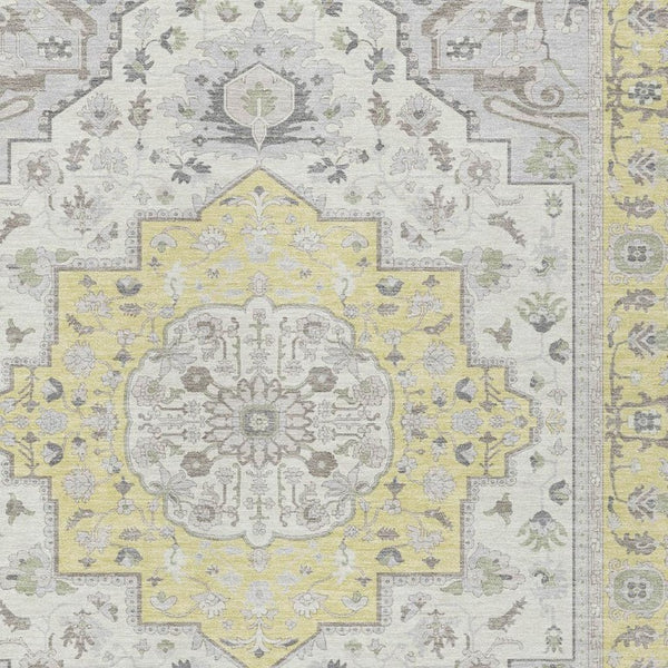 5x8 Oriental Polyester Area Rug Washable Stain Resistant Indoor Outdoor Patio Accent