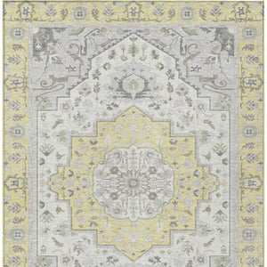 5x8 Oriental Polyester Area Rug Washable Stain Resistant Indoor Outdoor Patio Accent