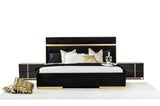 VIG Furniture Queen Nova Domus Montblanc Modern Black & Gold Bedroom Set VGHB-MONTBLANC-SET-Q