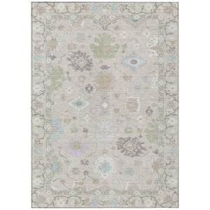 HomeRoots 5x8 Polyester Oriental Area Rug Washable Indoor Outdoor Stain Resistant Patio 736103
