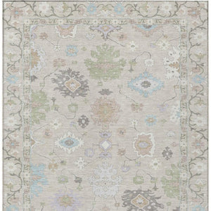 5x8 Polyester Oriental Area Rug Washable Indoor Outdoor Stain Resistant Patio