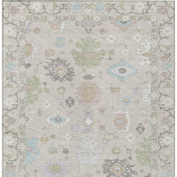 5x8 Polyester Oriental Area Rug Washable Indoor Outdoor Stain Resistant Patio