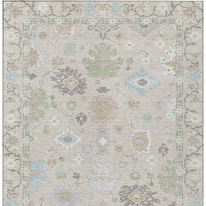 5x8 Polyester Oriental Area Rug Washable Indoor Outdoor Stain Resistant Patio