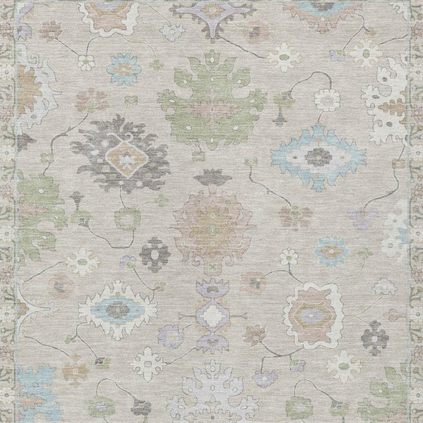 8 X 10 Polyester Oriental Area Rug Washable Stain Resistant for Patio or Living Room