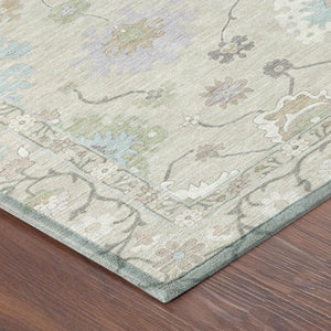 8 X 10 Polyester Oriental Area Rug Washable Stain Resistant for Patio or Living Room