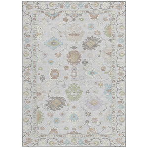 9 X 12 Gray Gold Oriental Polyester Area Rug Stain Resistant Indoor Outdoor Use