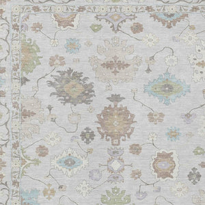 10 Ft X 14 Ft Gray Gold Oriental Polyester Washable Indoor Outdoor Area Rug