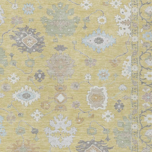 5x8 Wheat Ivory Oriental Polyester Area Rug Stain Resistant for Patio or Living Room