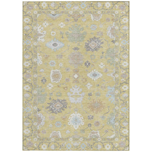 9 X 12 Wheat Ivory Oriental Polyester Area Rug Washable for Patio or Living Room