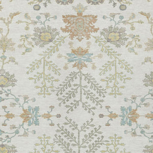 5x8 Ivory Beige Oriental Polyester Area Rug Washable Stain Resistant Indoor Outdoor