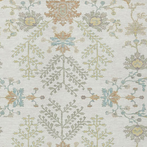 9 X 12 Ivory Beige Oriental Polyester Area Rug for Indoor Outdoor High Traffic Use