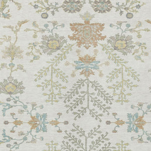 10 X 14 Ivory Beige Oriental Polyester Area Rug Stain Resistant Indoor Outdoor
