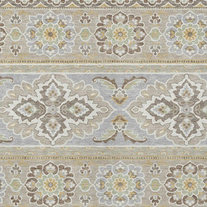10 X 14 Tribal Beige Ivory Polyester Area Rug Stain Resistant for Indoor Outdoor Use