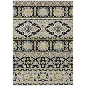 HomeRoots 5 X 8 Tribal Polyester Area Rug Washable Stain Resistant for Indoor Outdoor Use 736175