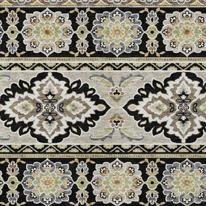 5 X 8 Tribal Polyester Area Rug Washable Stain Resistant for Indoor Outdoor Use