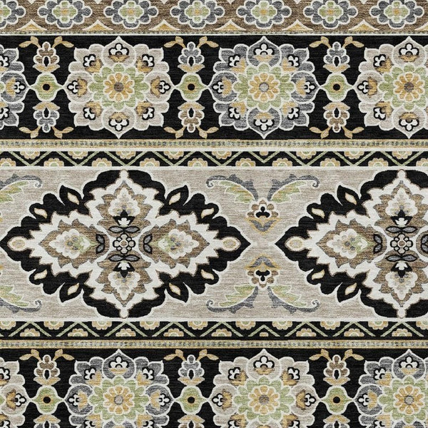 8 X 10 Tribal Polyester Area Rug Stain Resistant Washable for Indoor Outdoor Use