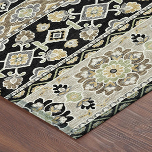8 X 10 Tribal Polyester Area Rug Stain Resistant Washable for Indoor Outdoor Use