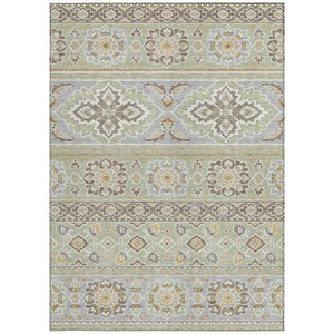 5 X 8 Tribal Geometric Polyester Area Rug Washable Stain Resistant Indoor Outdoor Use