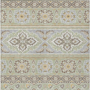 5 X 8 Tribal Geometric Polyester Area Rug Washable Stain Resistant Indoor Outdoor Use