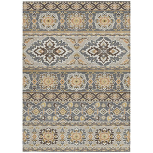 5x8 Tribal Geometric Polyester Indoor Outdoor Rug Stain Resistant for Patio or Living Room