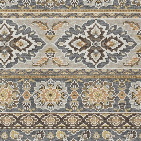 5x8 Tribal Geometric Polyester Indoor Outdoor Rug Stain Resistant for Patio or Living Room