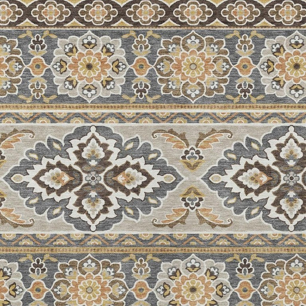5x8 Tribal Geometric Polyester Indoor Outdoor Rug Stain Resistant for Patio or Living Room