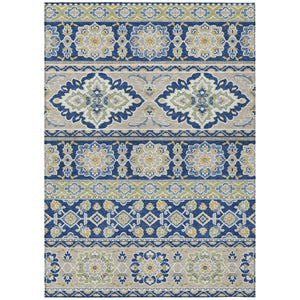 HomeRoots 8 X 10 Tribal Pattern Washable Polyester Area Rug for Indoor Outdoor Living Spaces 736201