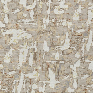 8 X 10 Abstract Beige Gray Polyester Area Rug Washable for Indoor Outdoor Use