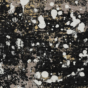 9 X 12 Abstract Polyester Area Rug Washable Indoor Outdoor Stain Resistant Modern