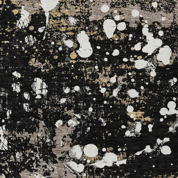 9 X 12 Abstract Polyester Area Rug Washable Indoor Outdoor Stain Resistant Modern