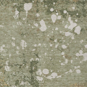 5 X 8 Sage Beige Abstract Polyester Area Rug Washable for Patio Porch or Living Room
